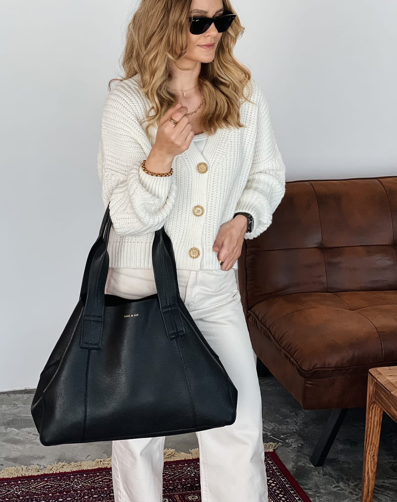 LEILA LGS shopper czarna