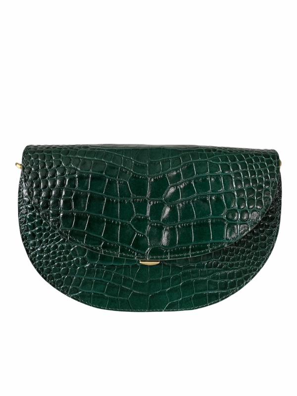 ROSALIE butelkowa torebka damska półksiężyc