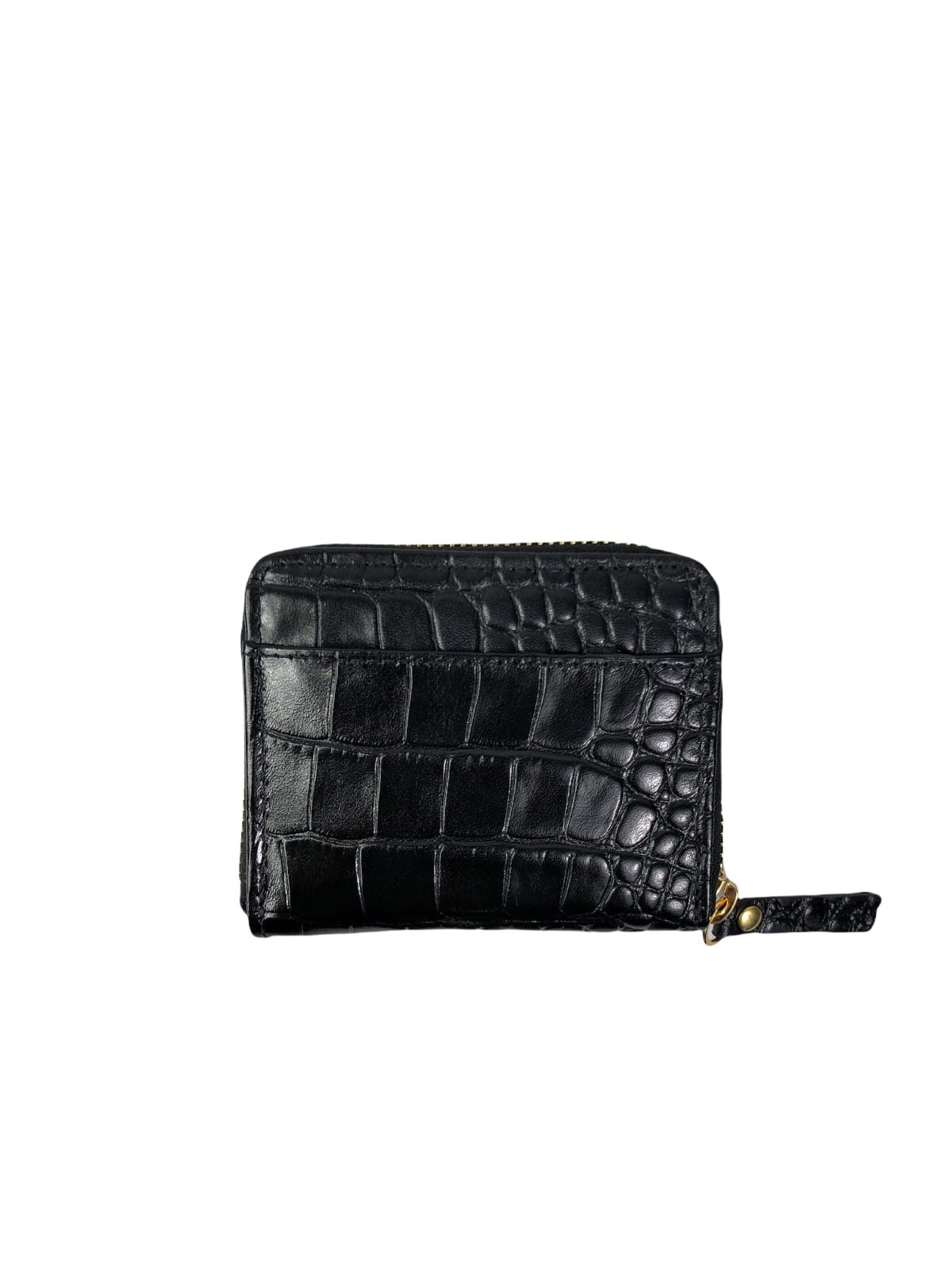 DIANA czarny portfel damski skórzany