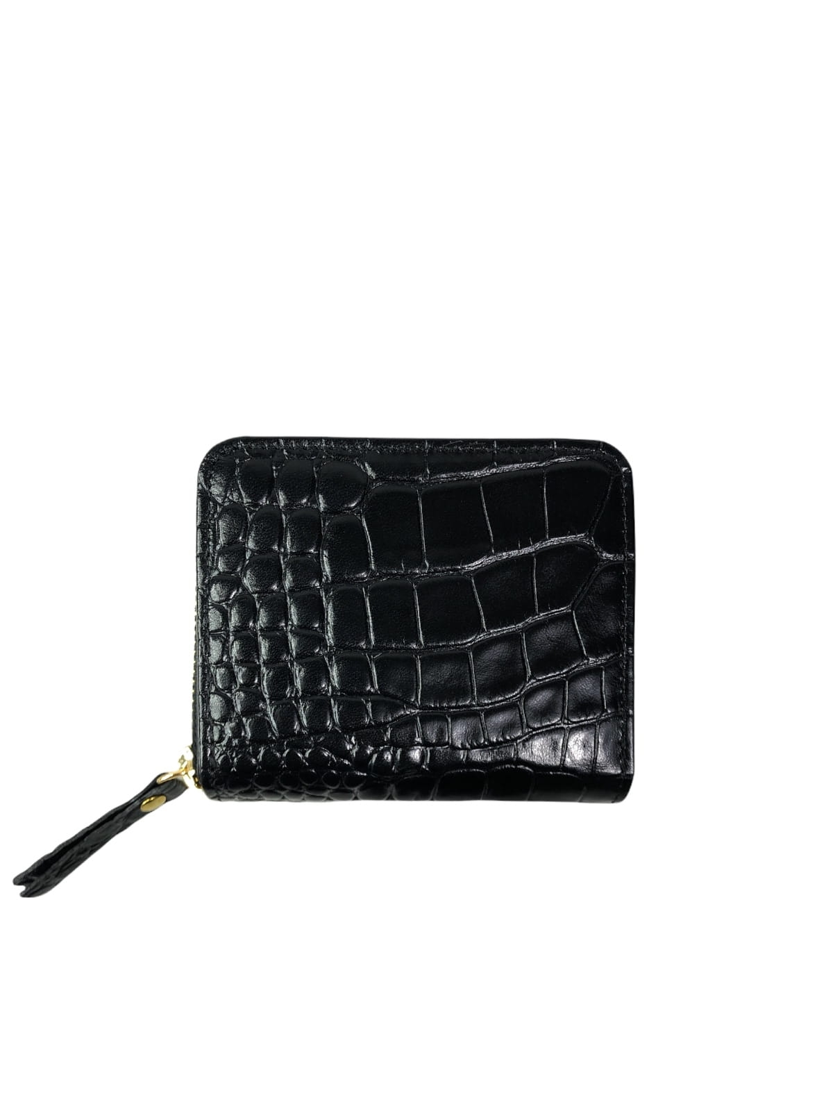 DIANA czarny portfel damski skórzany