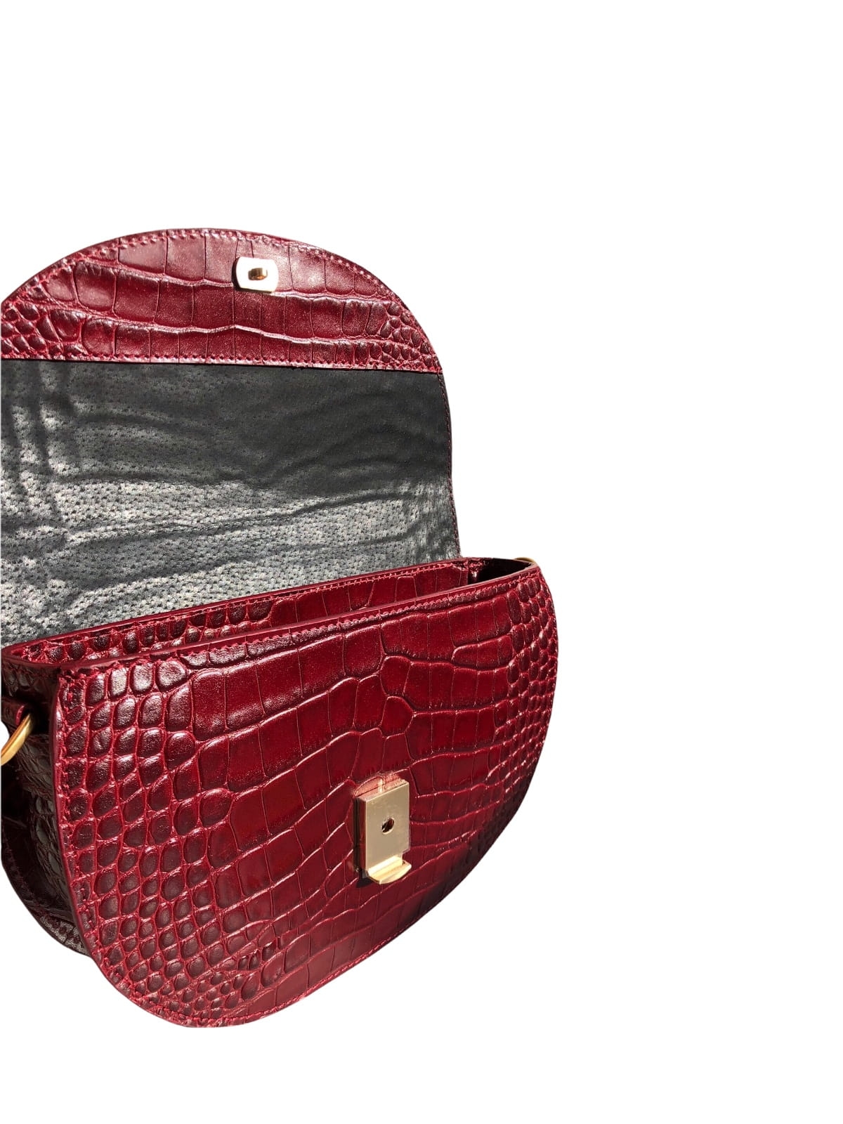 ROSALIE kolor wina torebka damska półksiężyc