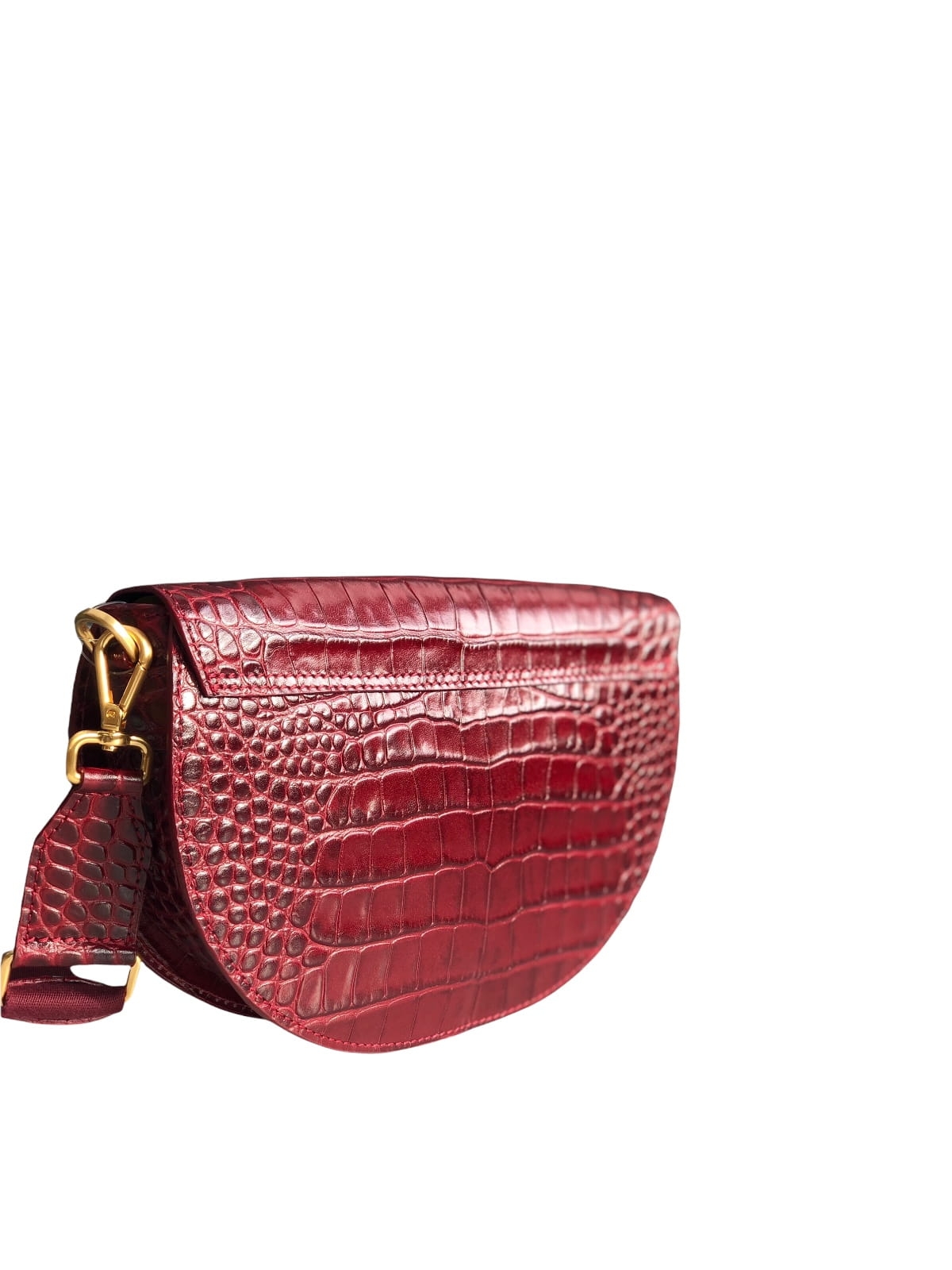 ROSALIE kolor wina torebka damska półksiężyc