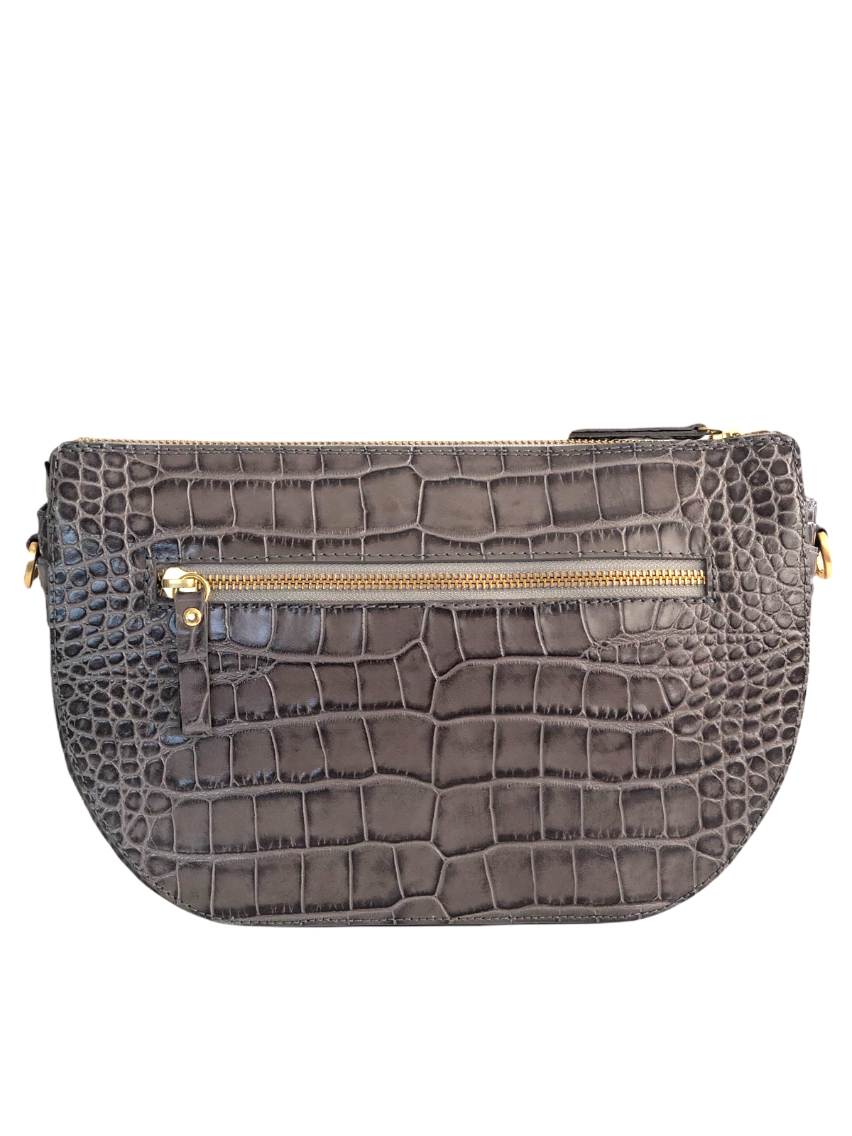 CHARLOTTE szara torebka damska półksiężyc