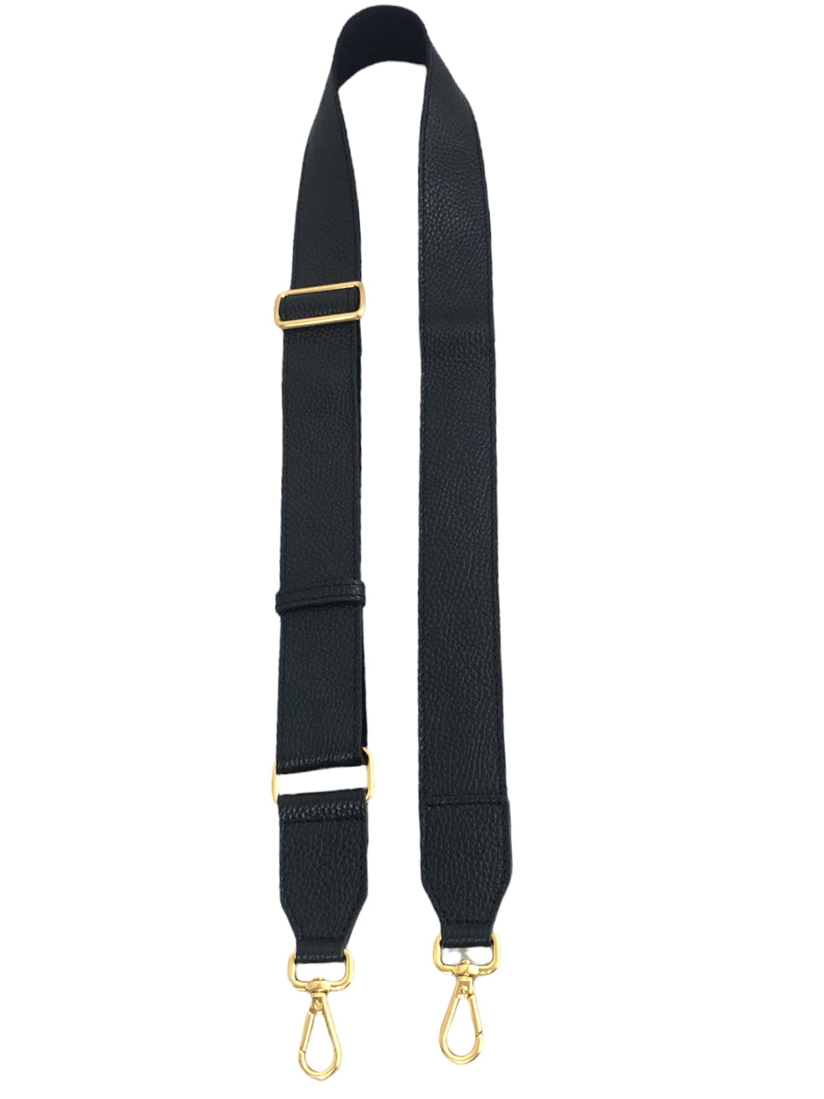 Pasek do torebki 4 cm czarny długi groszek