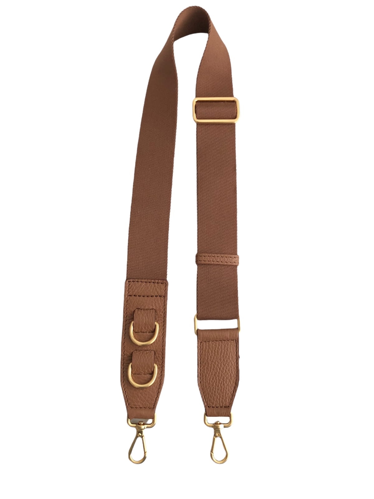 LARISSA czarna koniak duża damska nerka saszetka torebka tkanina