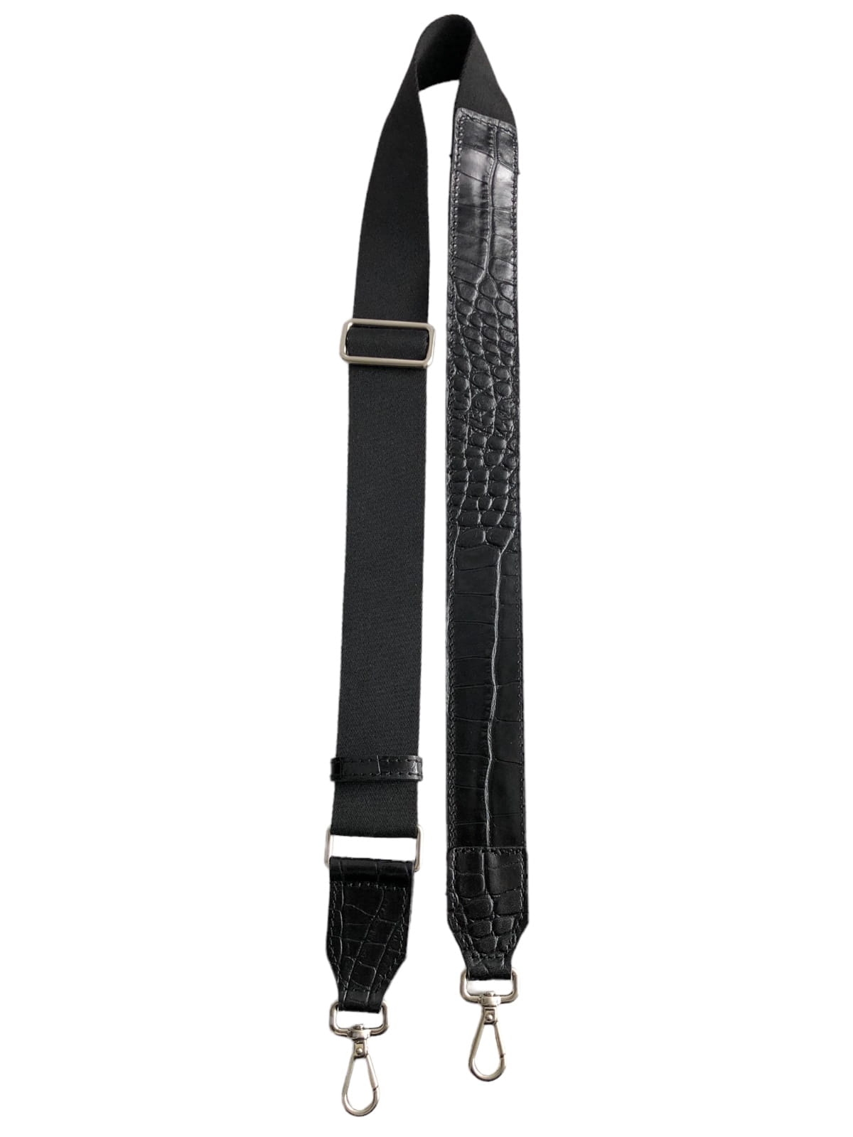 MARLOTTE duża czarna skórzana torebka damska listonoszka torba na ramię srebrne elementy