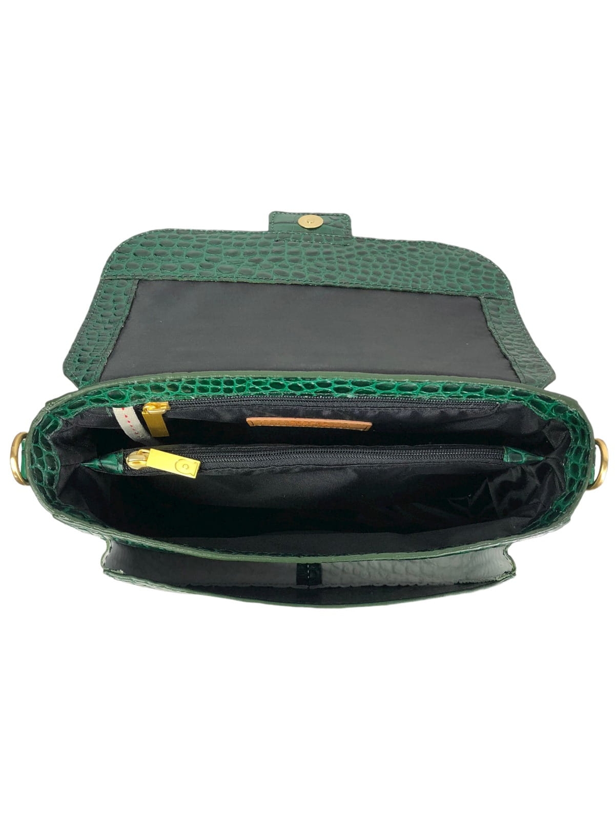 MADELINE butelkowa zieleń skórzana torebka damska duża