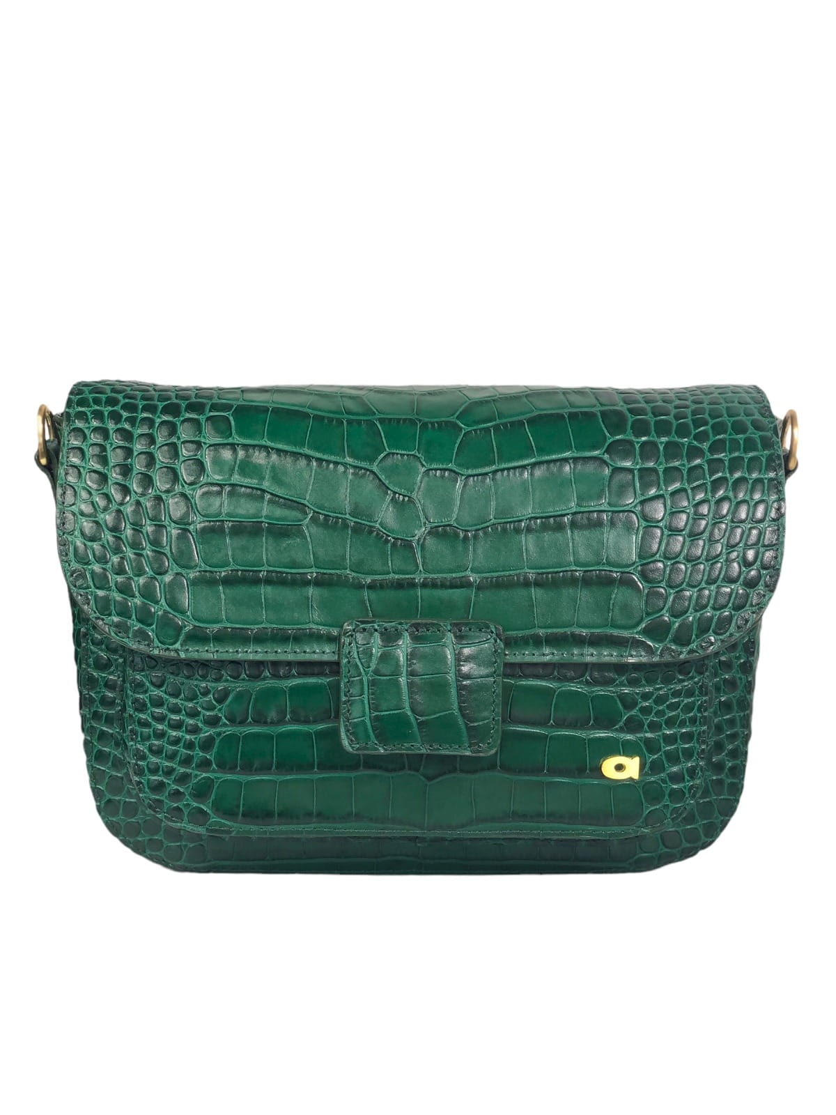 MADELINE butelkowa zieleń skórzana torebka damska duża