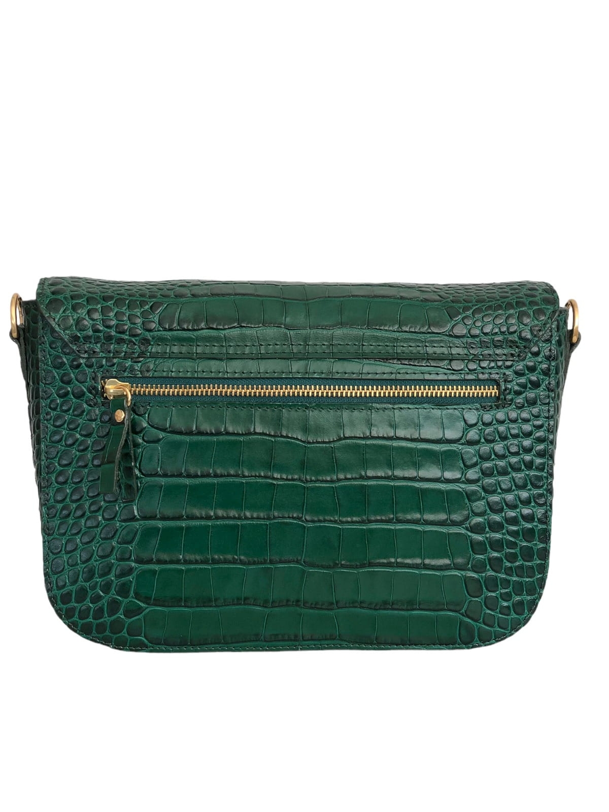 MADELINE butelkowa zieleń skórzana torebka damska duża