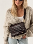 SALLY 4 brązowa skórzana torebka damska listonoszka