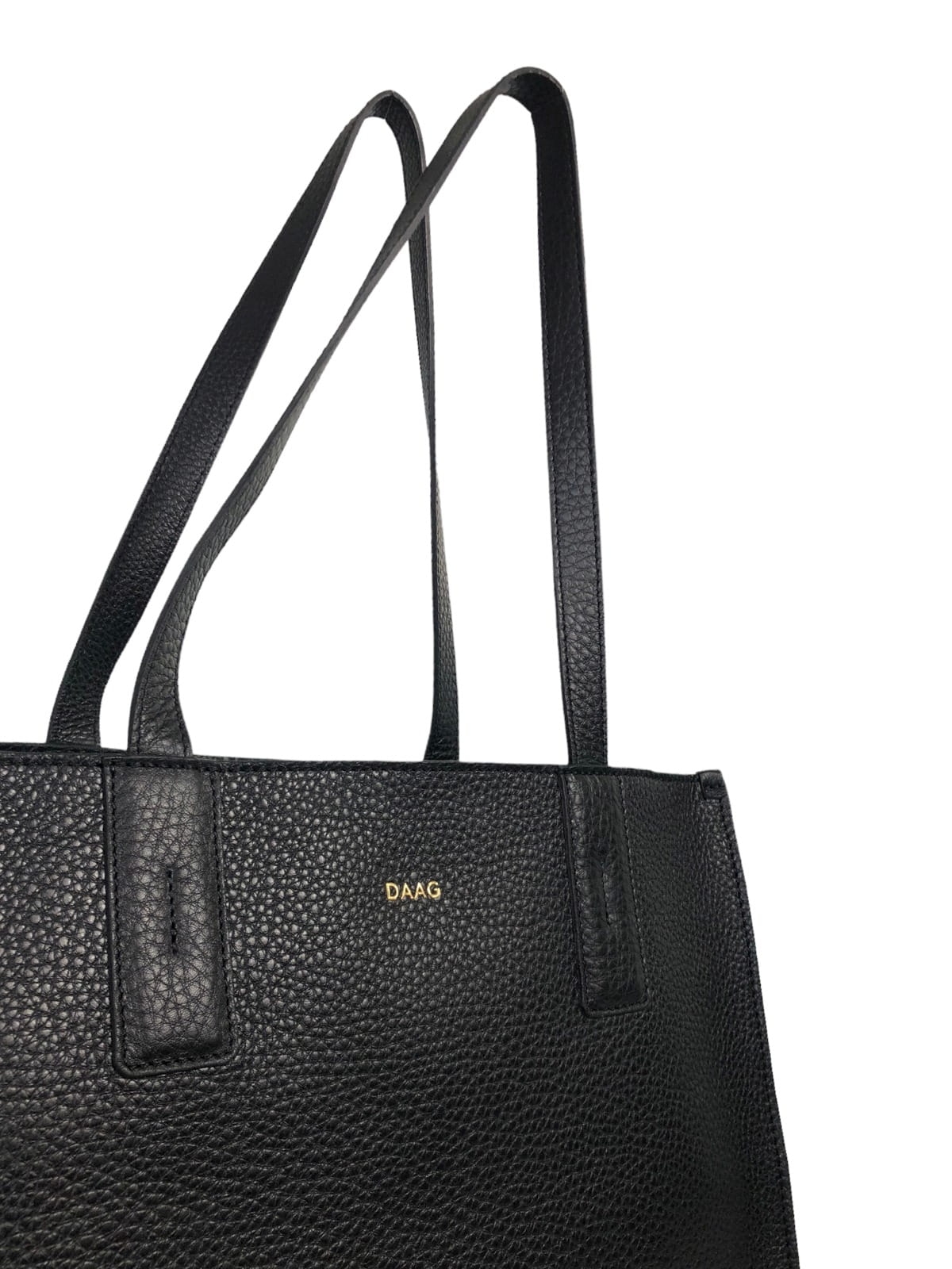 MINI HERMIONA torba shopper damska skórzana shopperka czarna