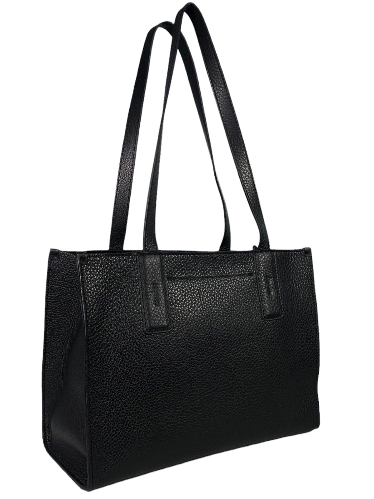 MINI HERMIONA torba shopper damska skórzana shopperka czarna