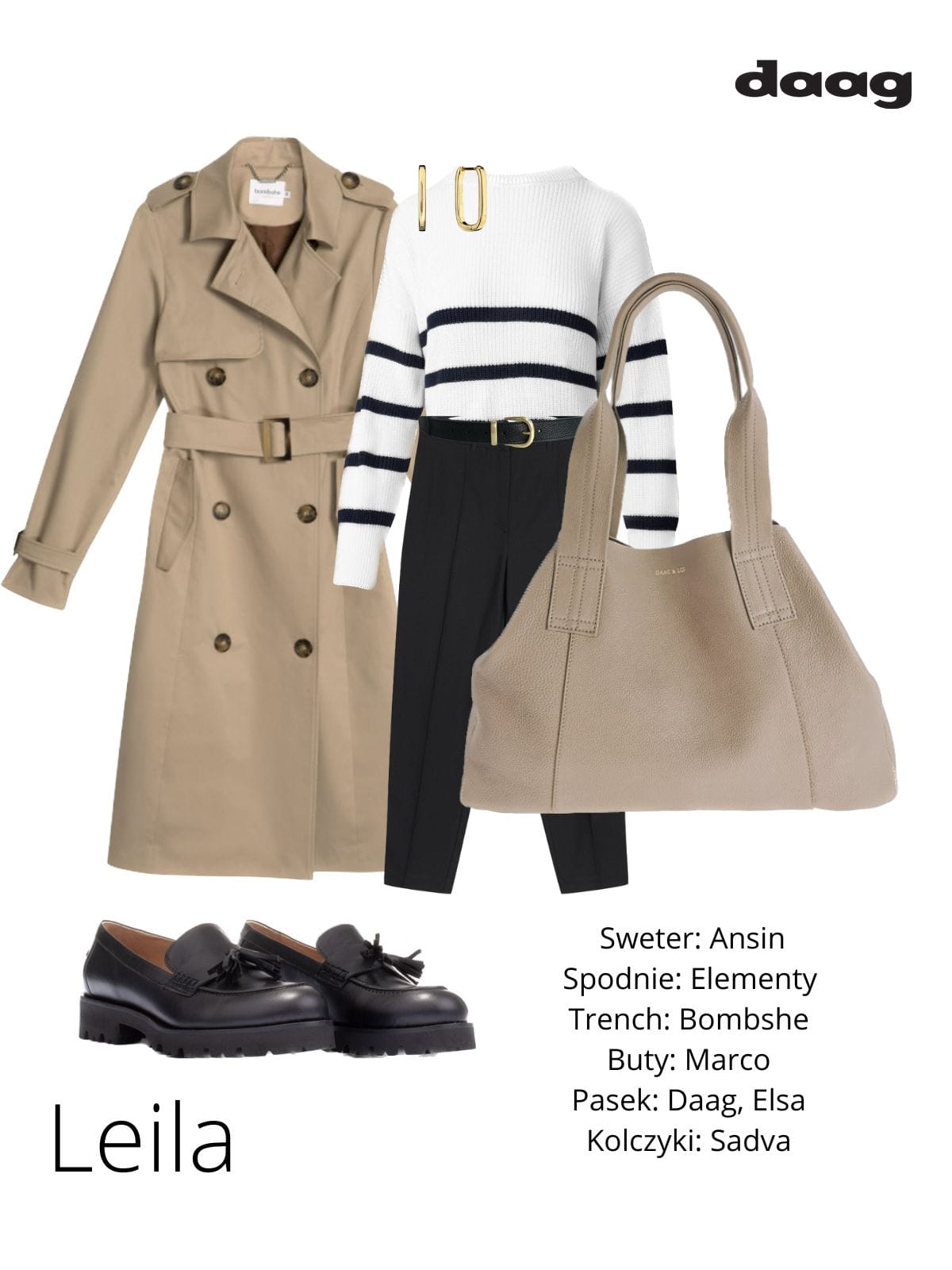 LEILA LGS shopper nude