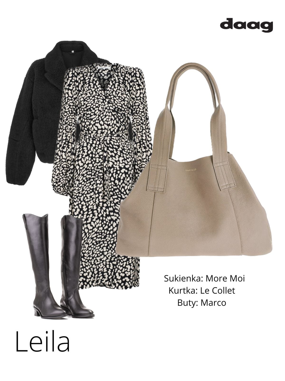 LEILA LGS shopper nude