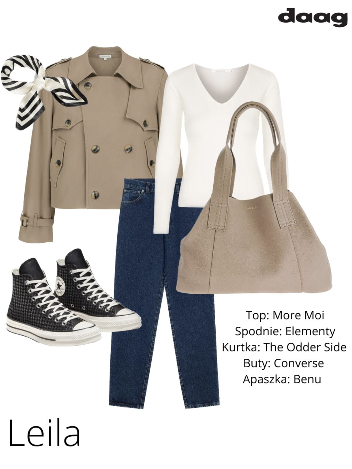 LEILA LGS shopper nude