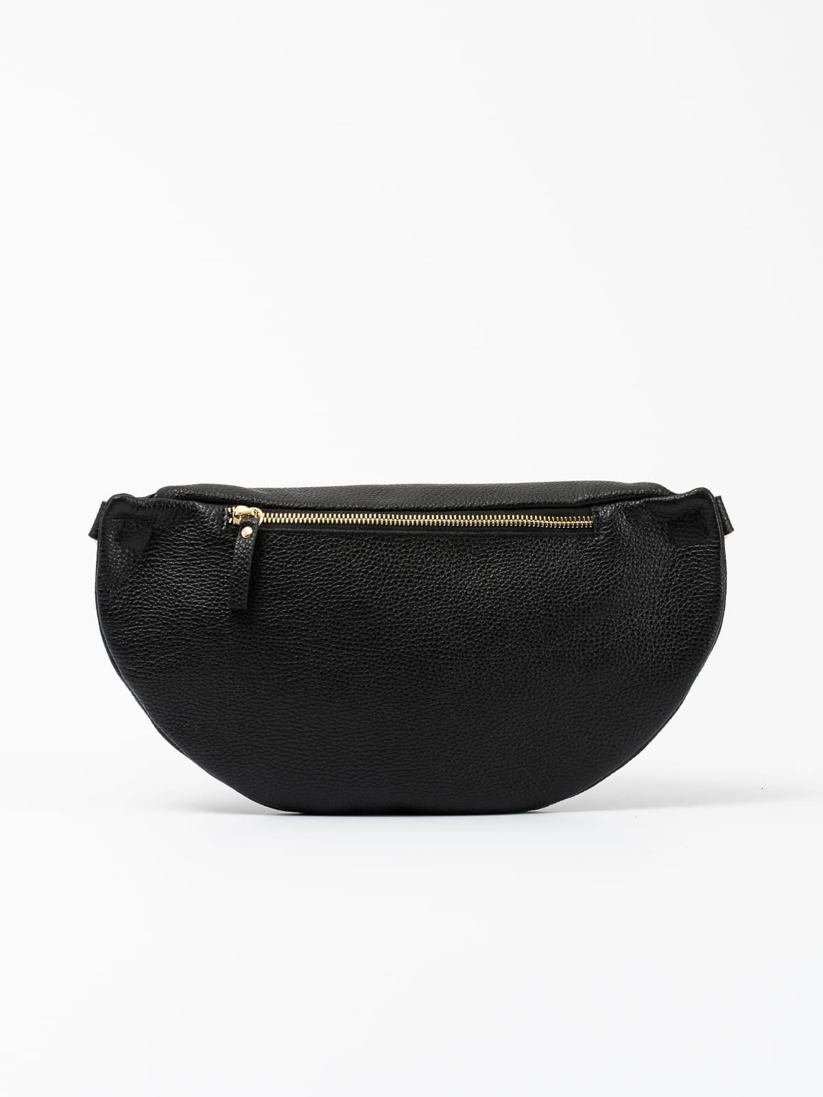 LARISSA XL czarna duża nerka damska saszetka torebka skórzana