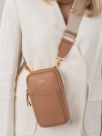 IRMA beżowa torebka na telefon i portfel torebeczka na telefon