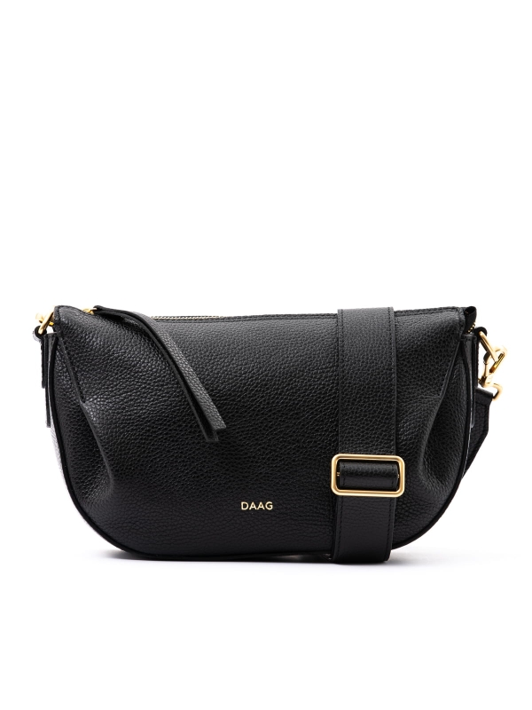 Penelope czarna skórzana torebka damska listonoszka torba na ramię