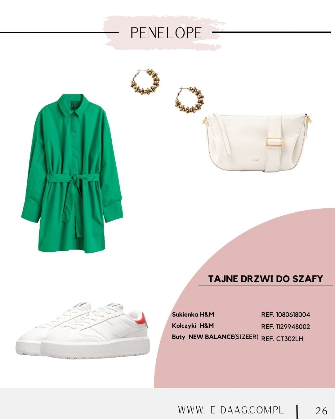 PENELOPE milk skórzana torebka damska listonoszka torba na ramię