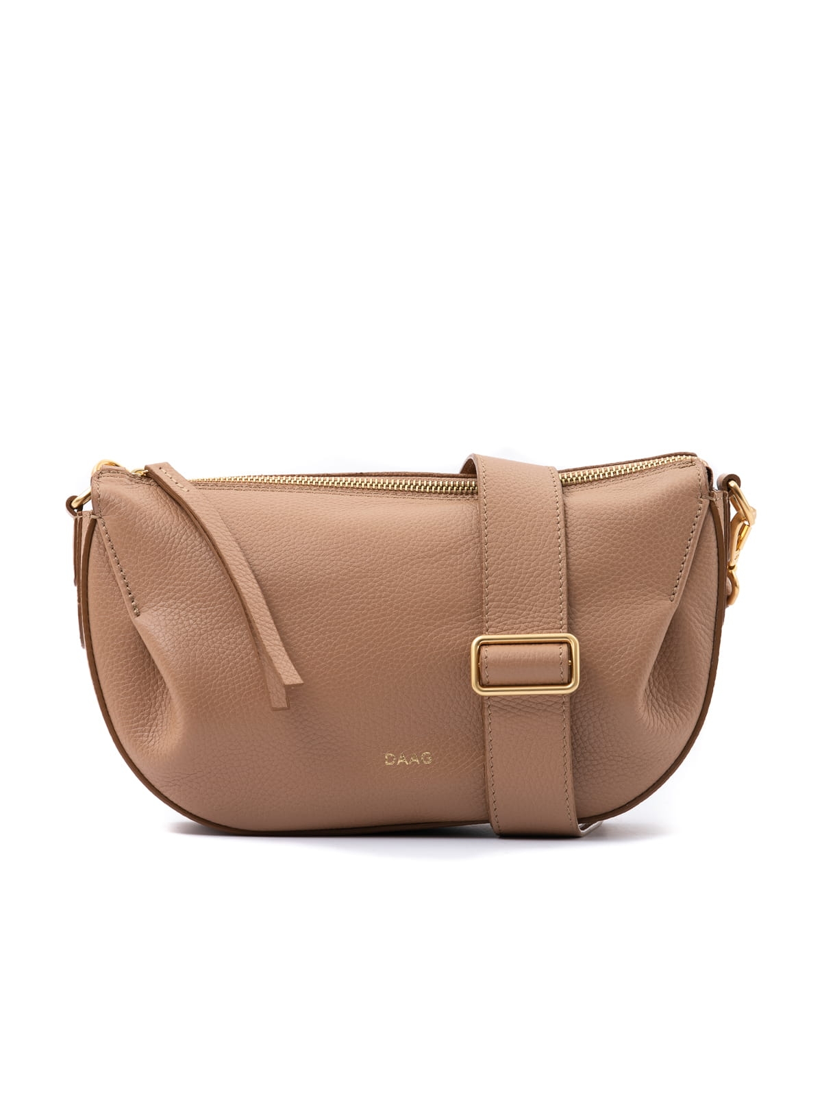 PENELOPE beżowa skórzana torebka damska listonoszka torba na ramię