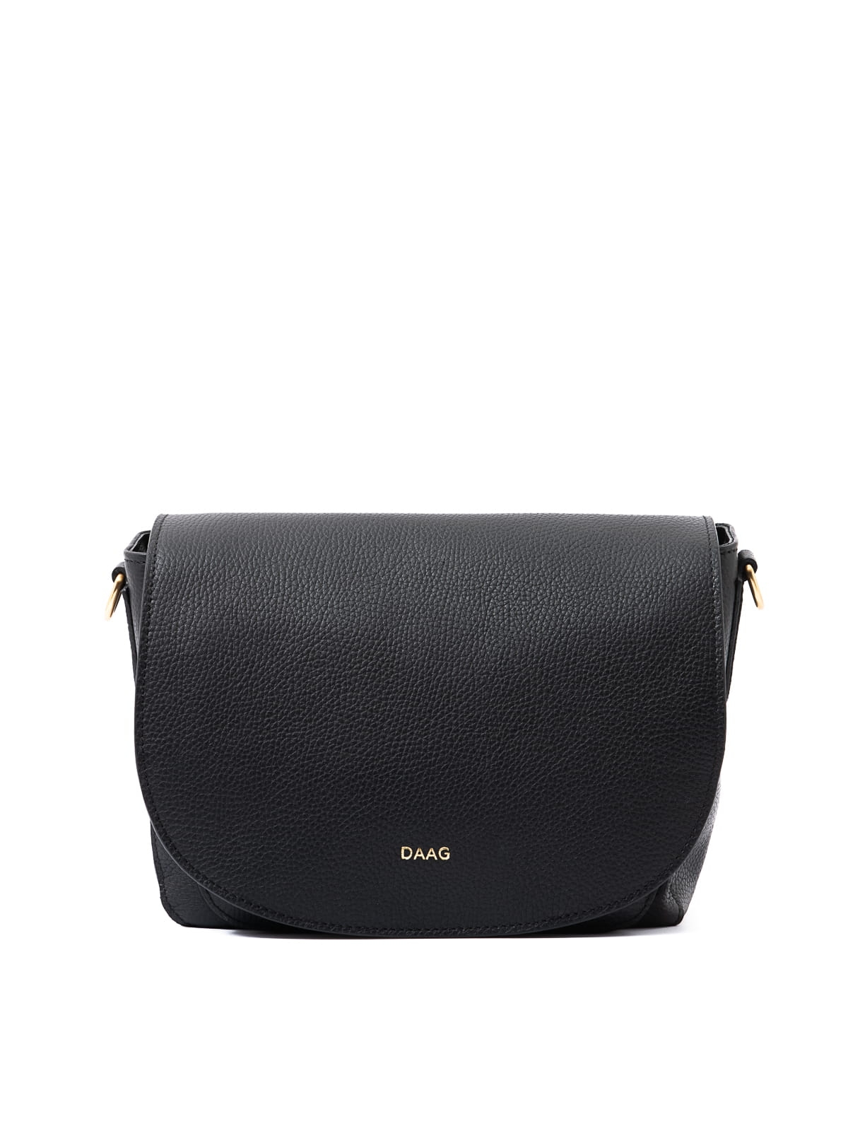 EMMANUELA czarna skórzana torebka damska listonoszka torba na ramię