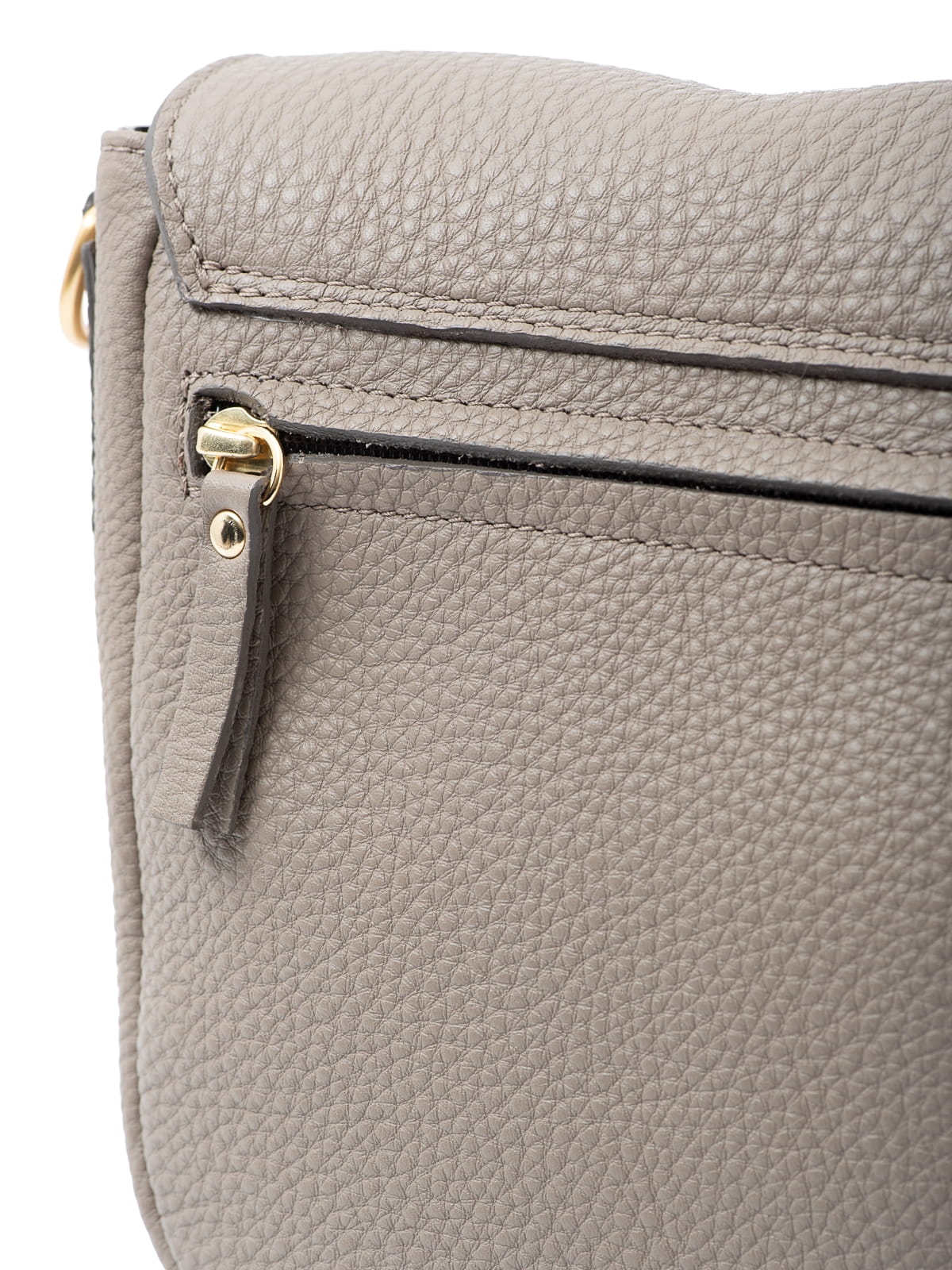 EMMANUELA taupe skórzana torebka damska listonoszka torba na ramię