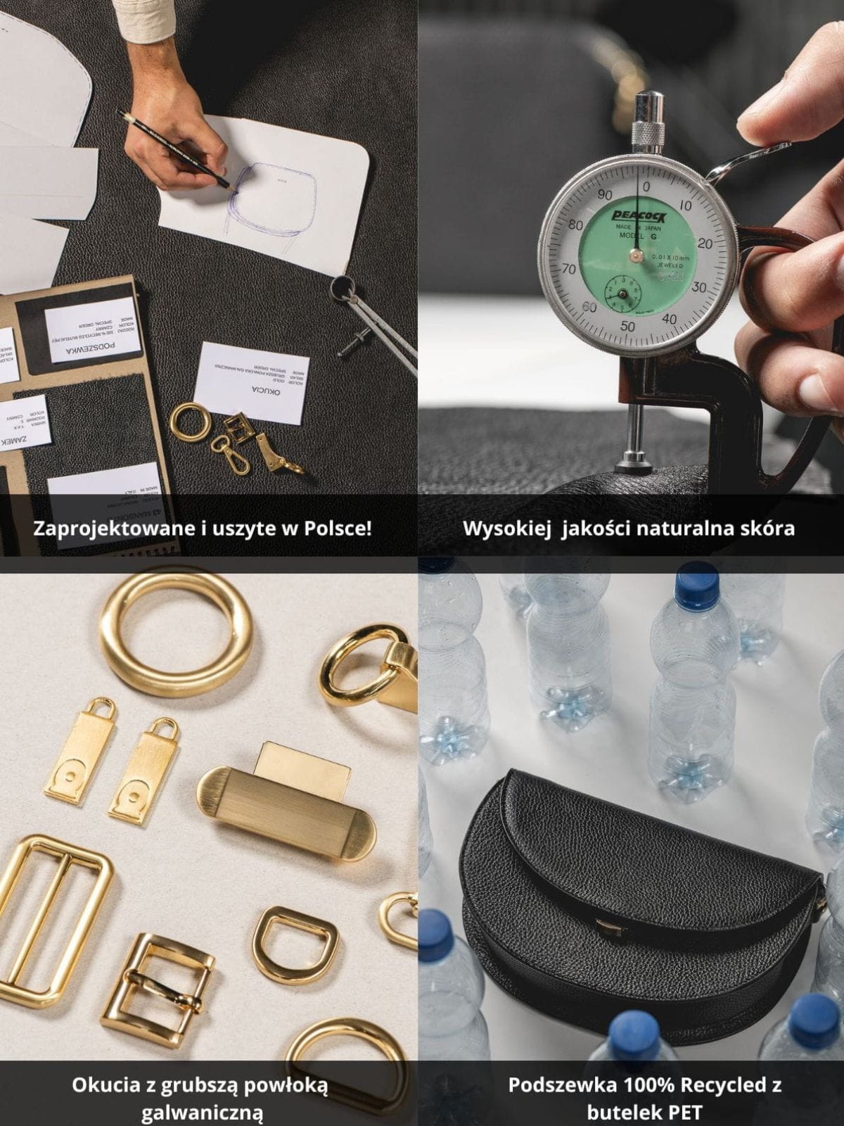 Carla beżowa damska skórzana torebka shopperka SOMETHINGWHITE