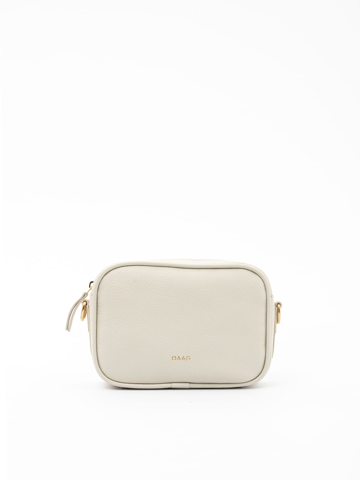 BETTY biała mała skórzana torebka damska listonoszka