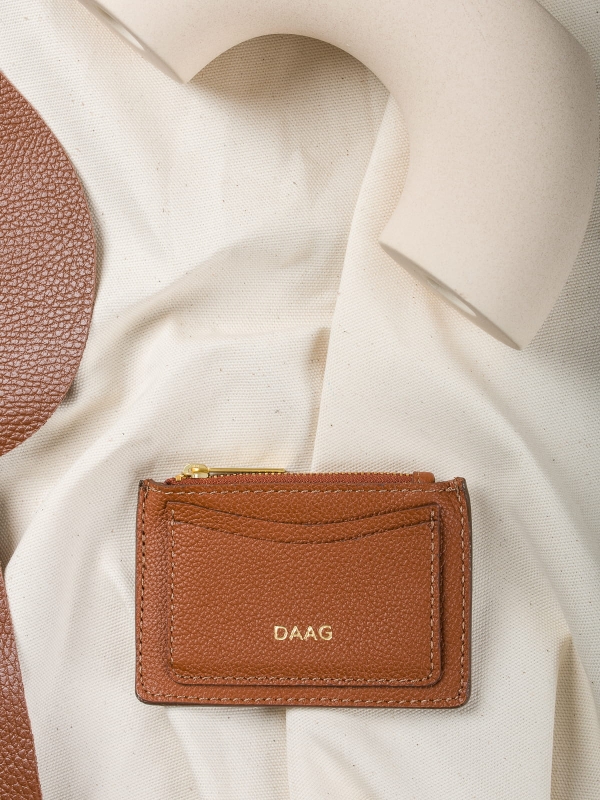 ARIA koniak etui daag zero waste skórzane etui groszek