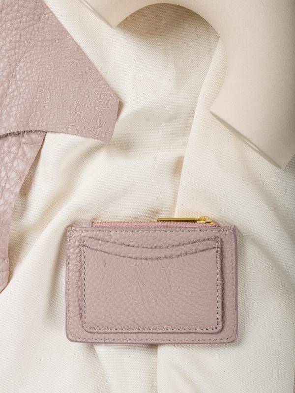 ARIA pudrowy róż etui daag zero waste skórzane etui groszek