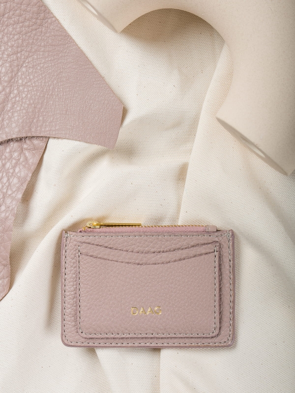 ARIA pudrowy róż etui daag zero waste skórzane etui groszek