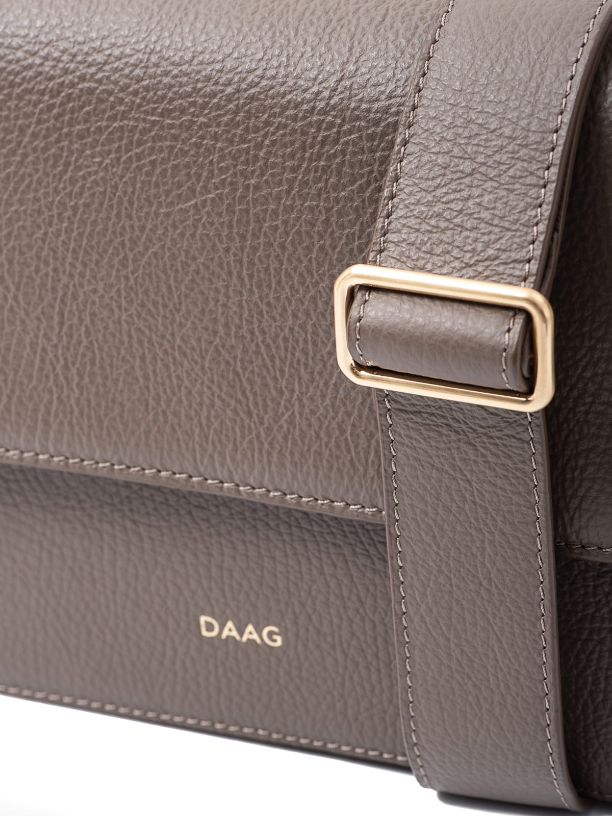 MARIA taupe skórzana torebka damska listonoszka torba na ramię