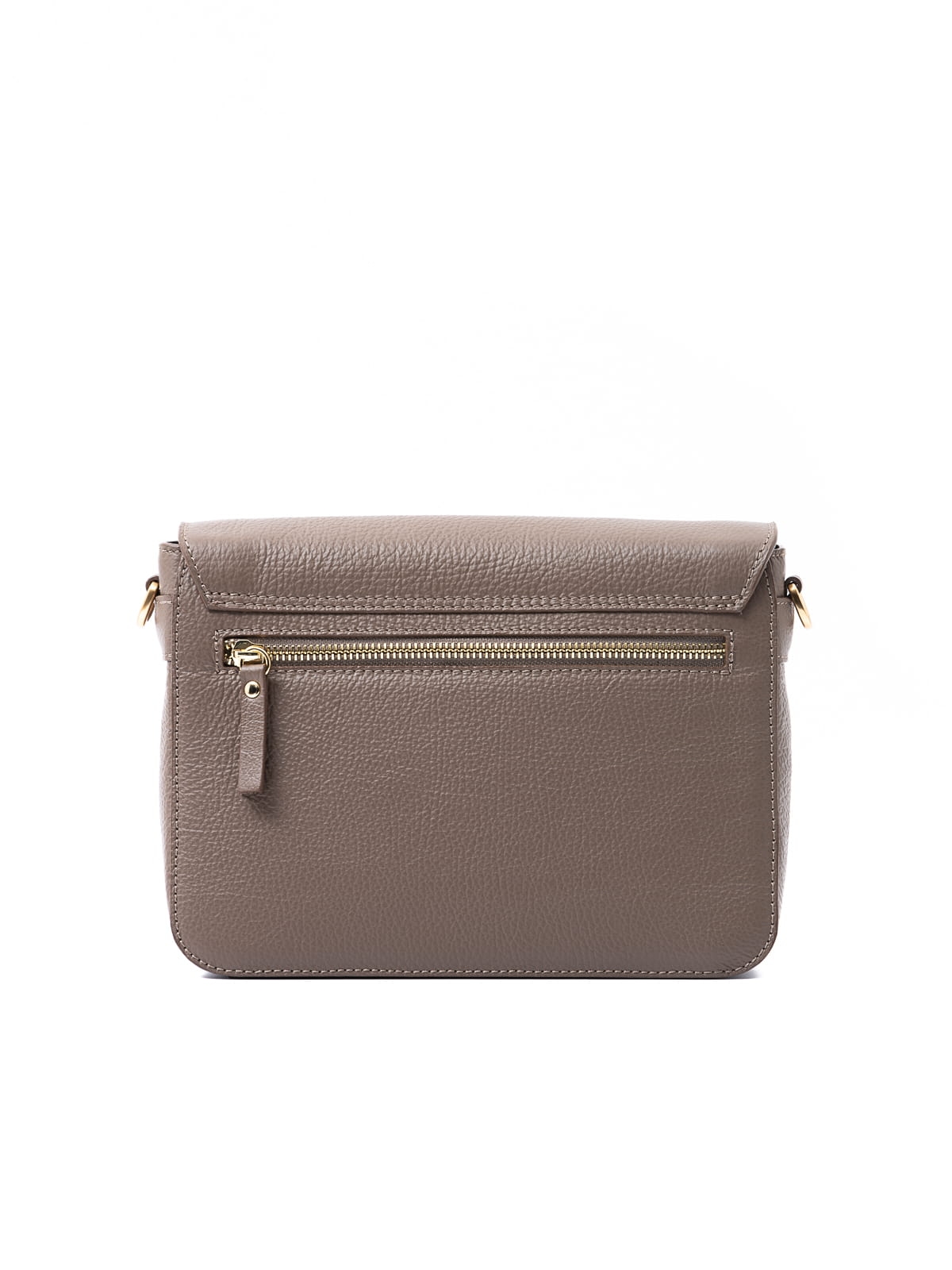 MARIA taupe skórzana torebka damska listonoszka torba na ramię