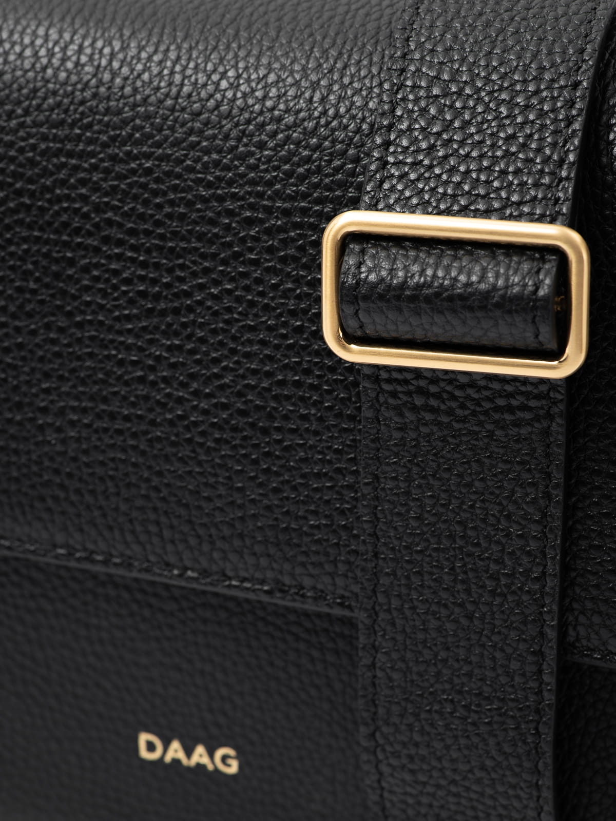 MARIA czarna skórzana torebka damska listonoszka torba na ramię