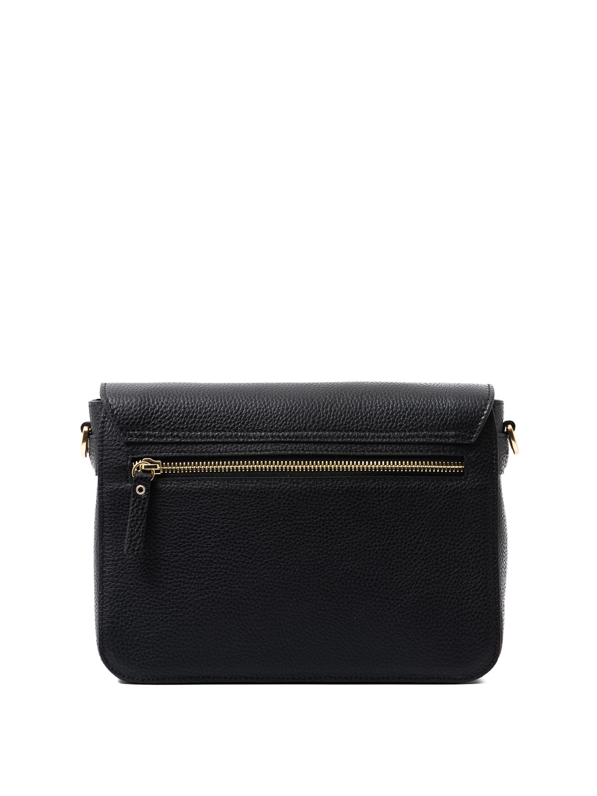 MARIA czarna skórzana torebka damska listonoszka torba na ramię