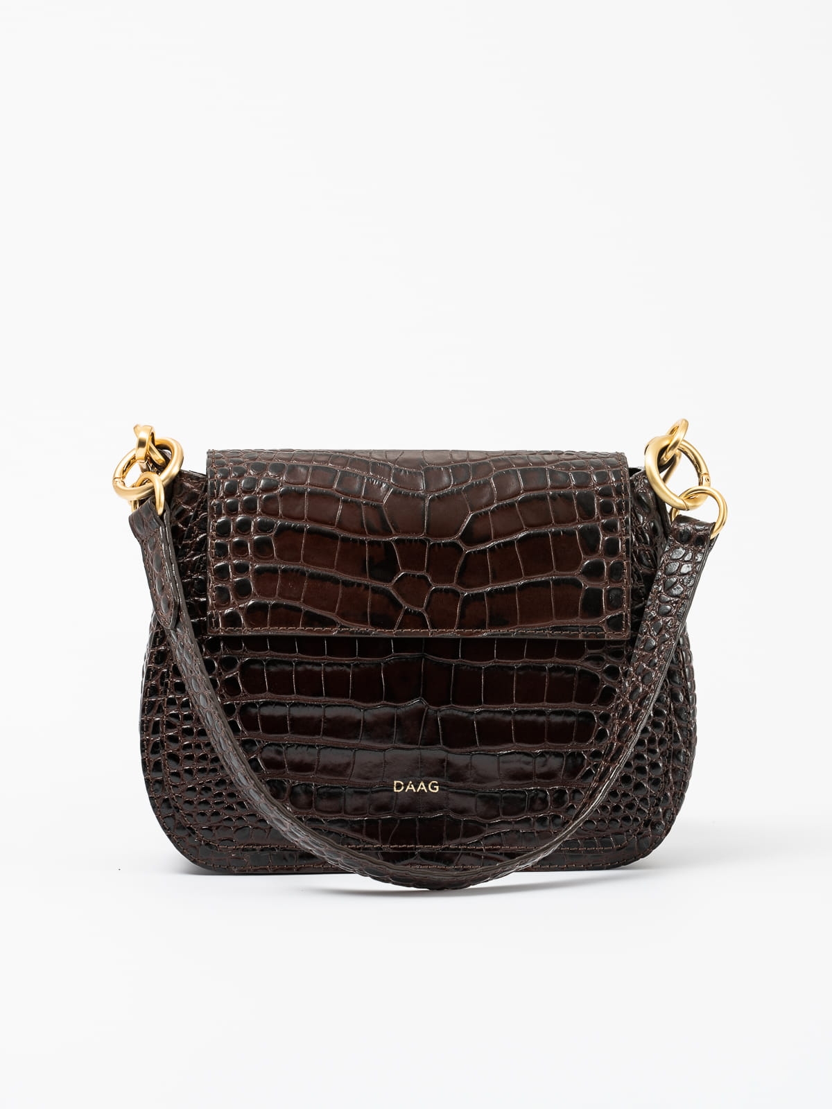 OLIVIA duża brązowa skórzana torebka damska listonoszka torba na ramię