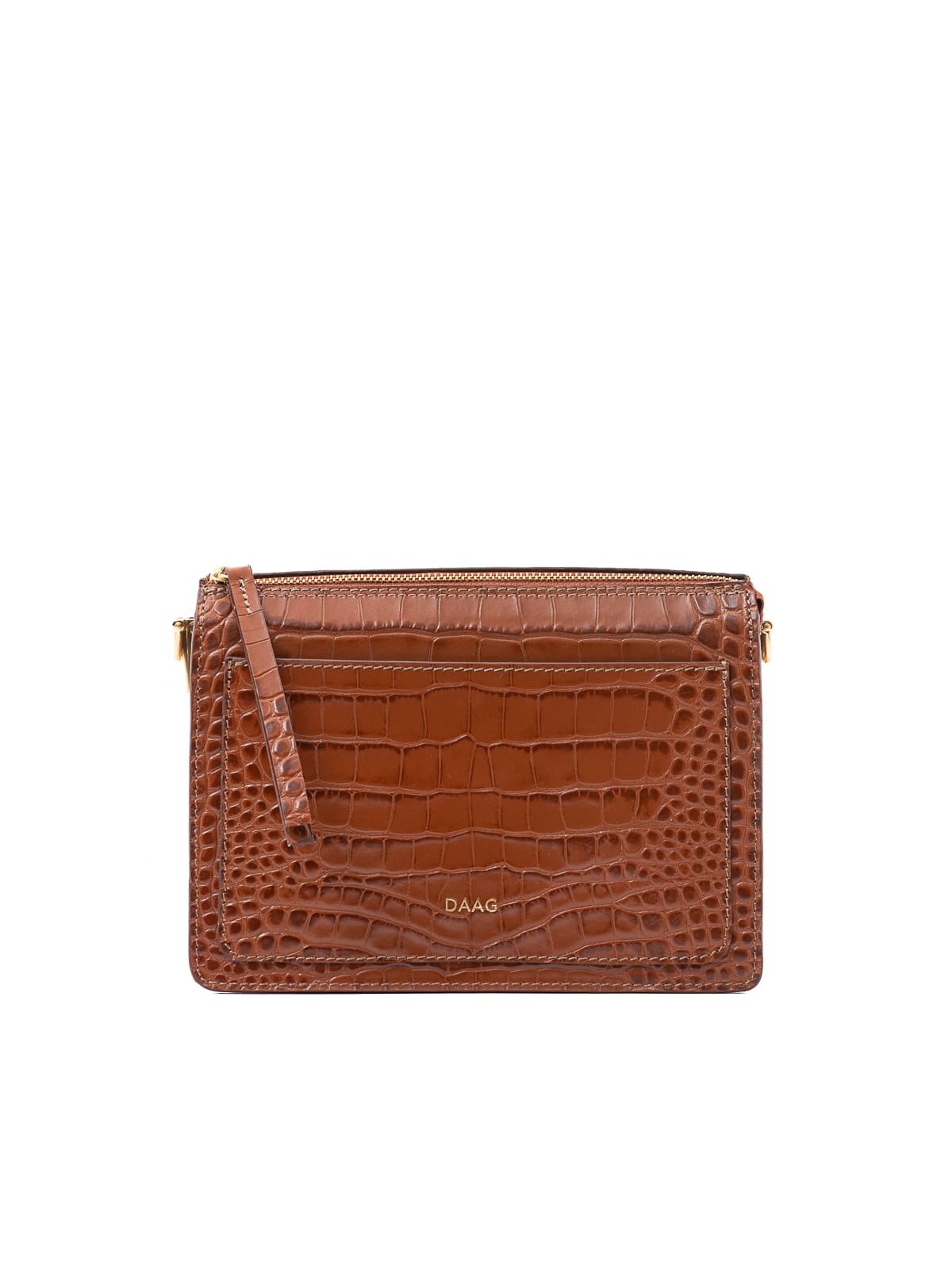 HARIETT camel skórzana torebka damska listonoszka torba na ramię