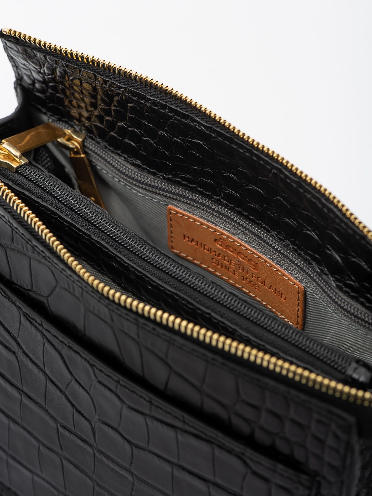 HARIETT skórzana torebka damska listonoszka torba na ramię