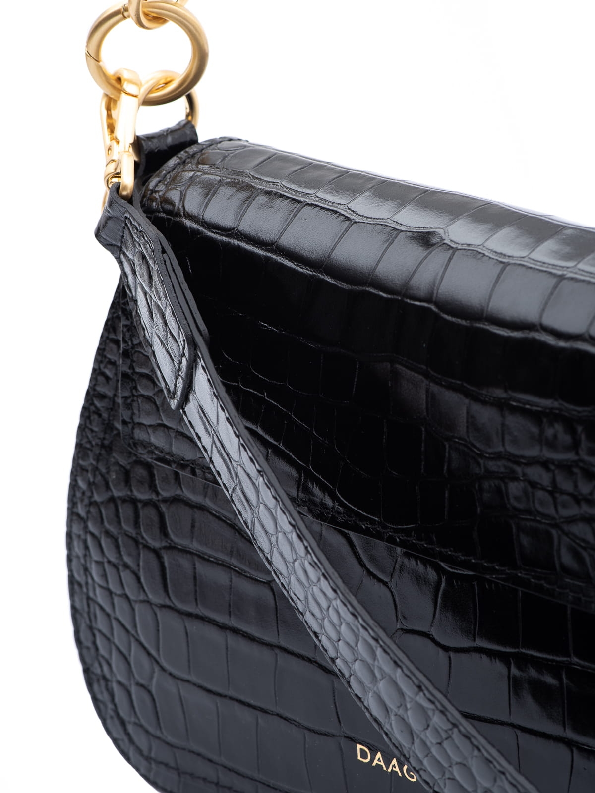 OLIVIA duża czarna skórzana torebka damska listonoszka torba na ramię