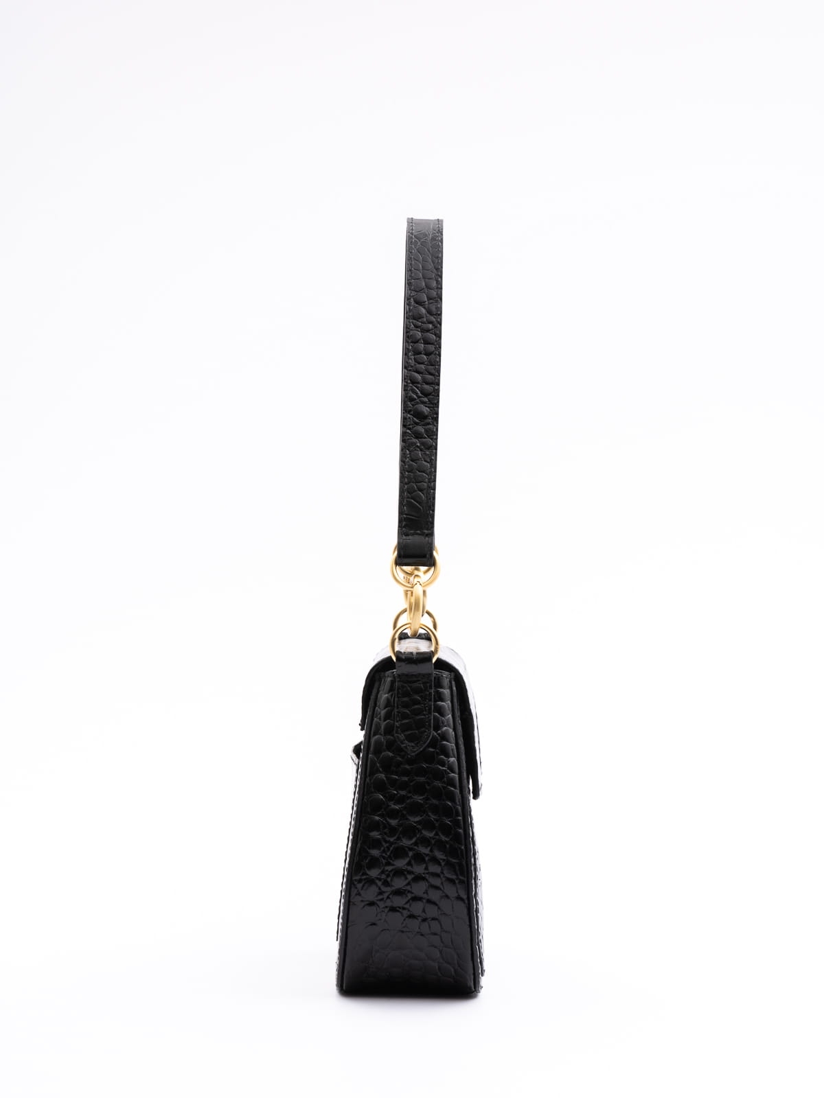 OLIVIA duża czarna skórzana torebka damska listonoszka torba na ramię