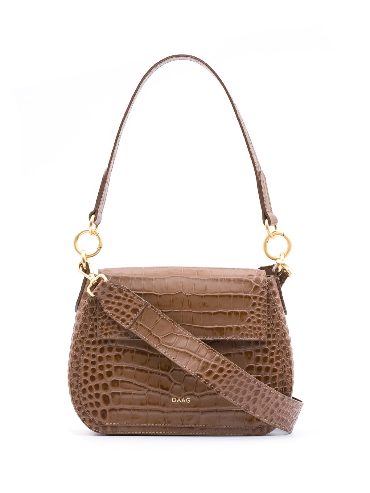 OLIVIA duża beżowa skórzana torebka damska listonoszka torba na ramię