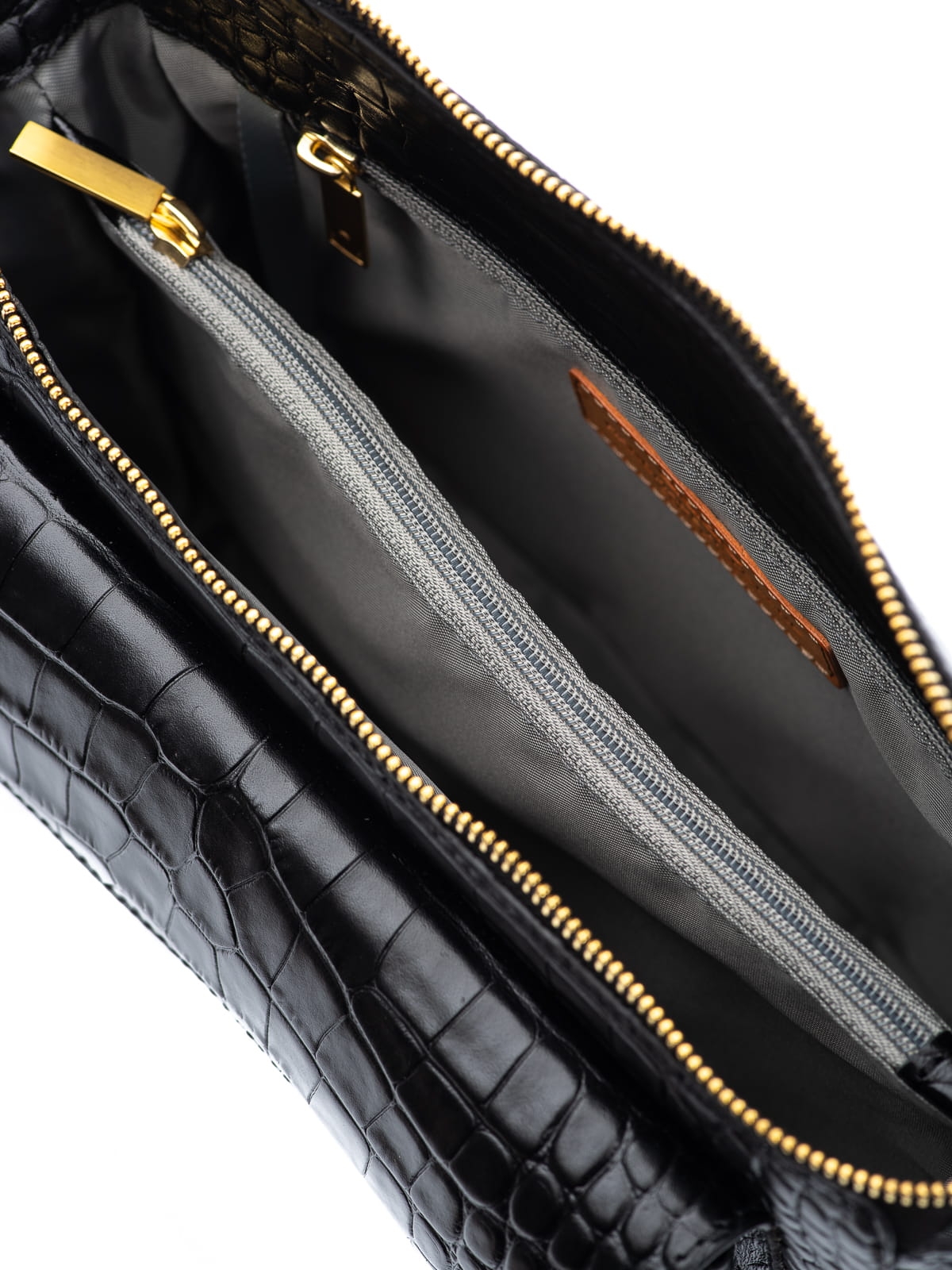 MARLOTTE czarna skórzana duża torebka damska listonoszka torba na ramię