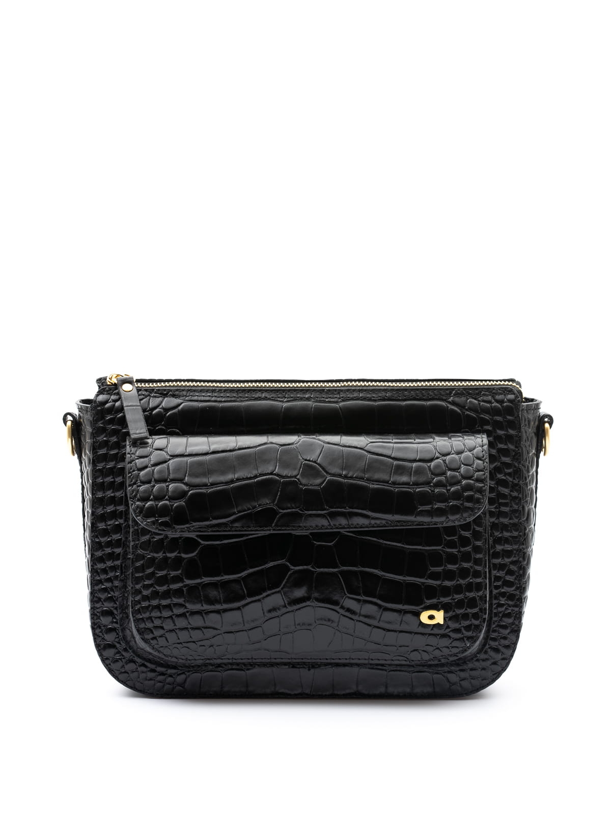 MARLOTTE czarna skórzana duża torebka damska listonoszka torba na ramię