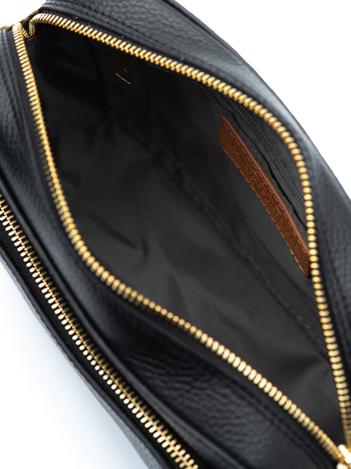 SALLY 1 czarna groszek skórzana torebka damska listonoszka