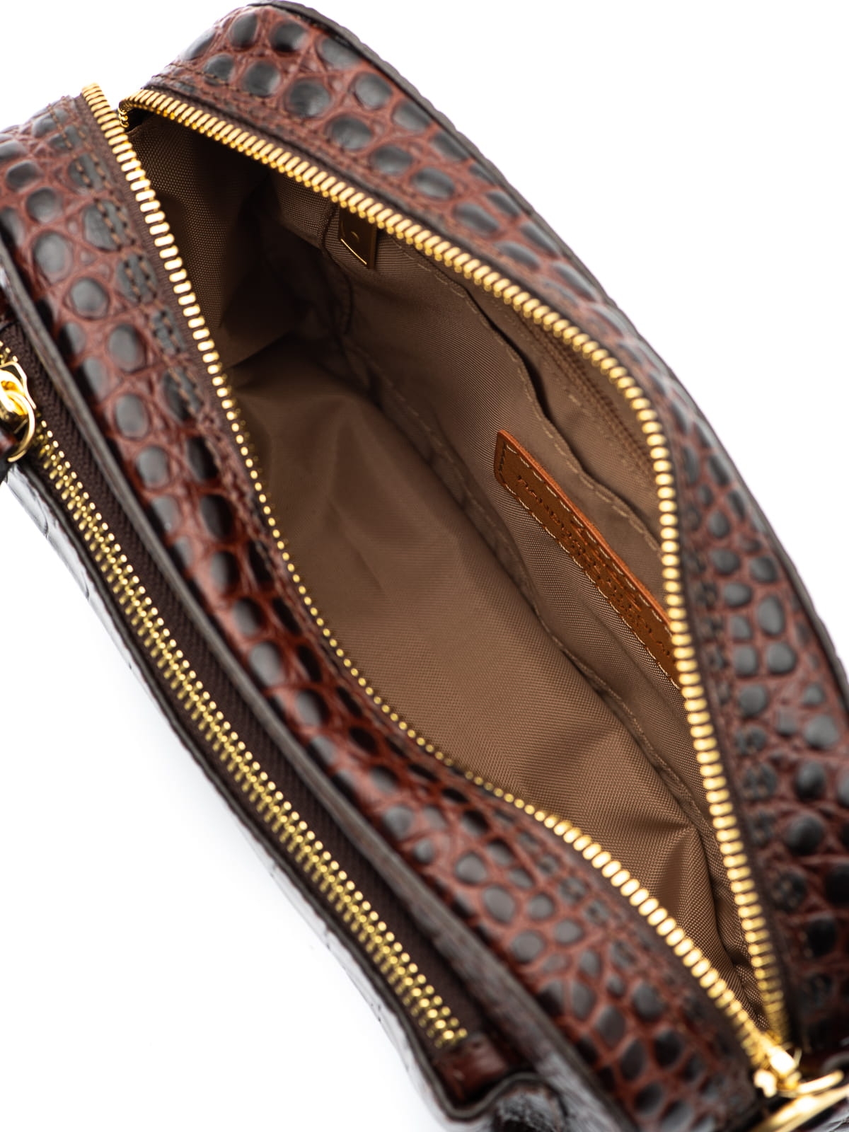 SALLY 1 brązowa skórzana torebka damska listonoszka