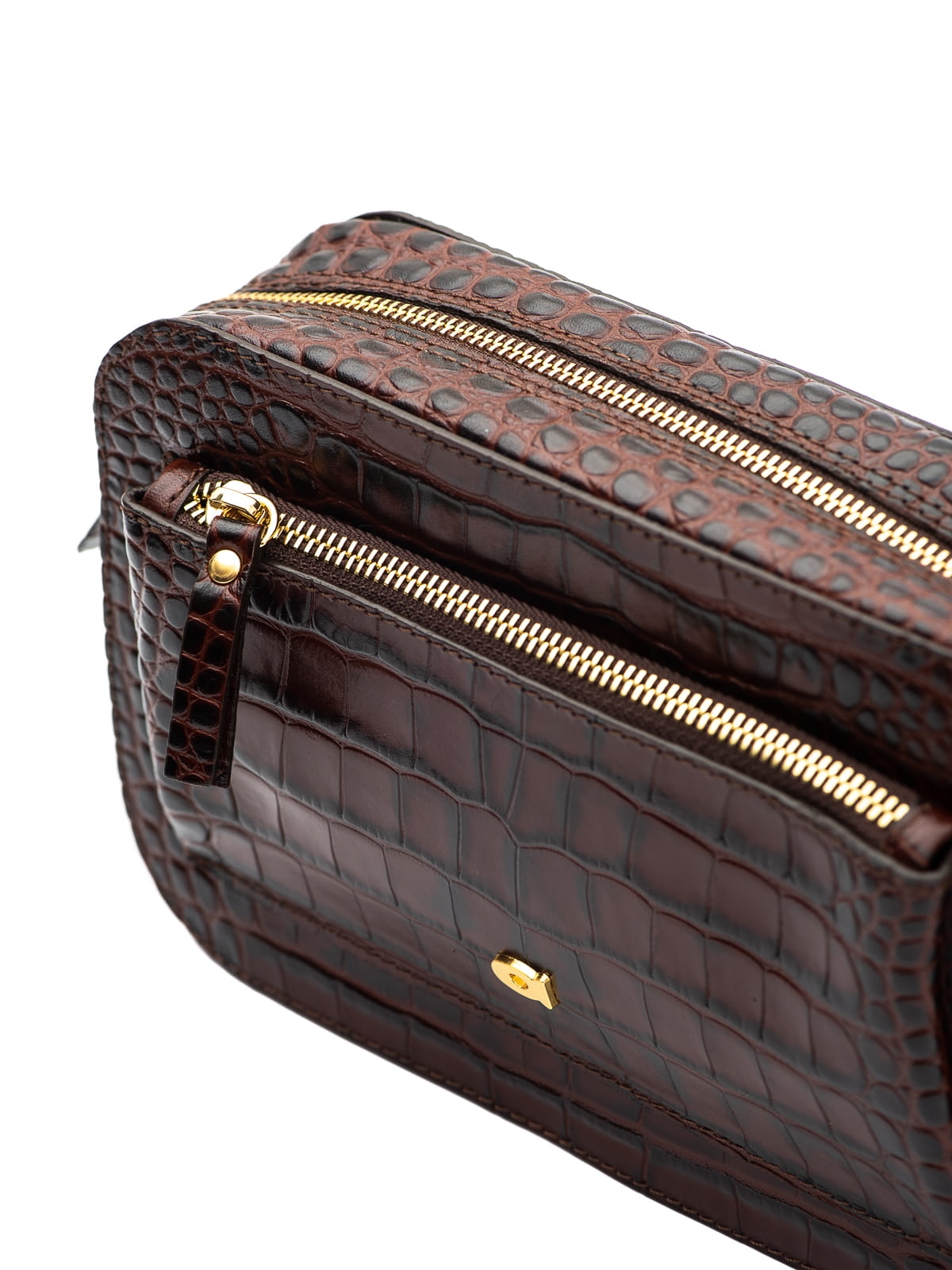 SALLY 1 brązowa skórzana torebka damska listonoszka