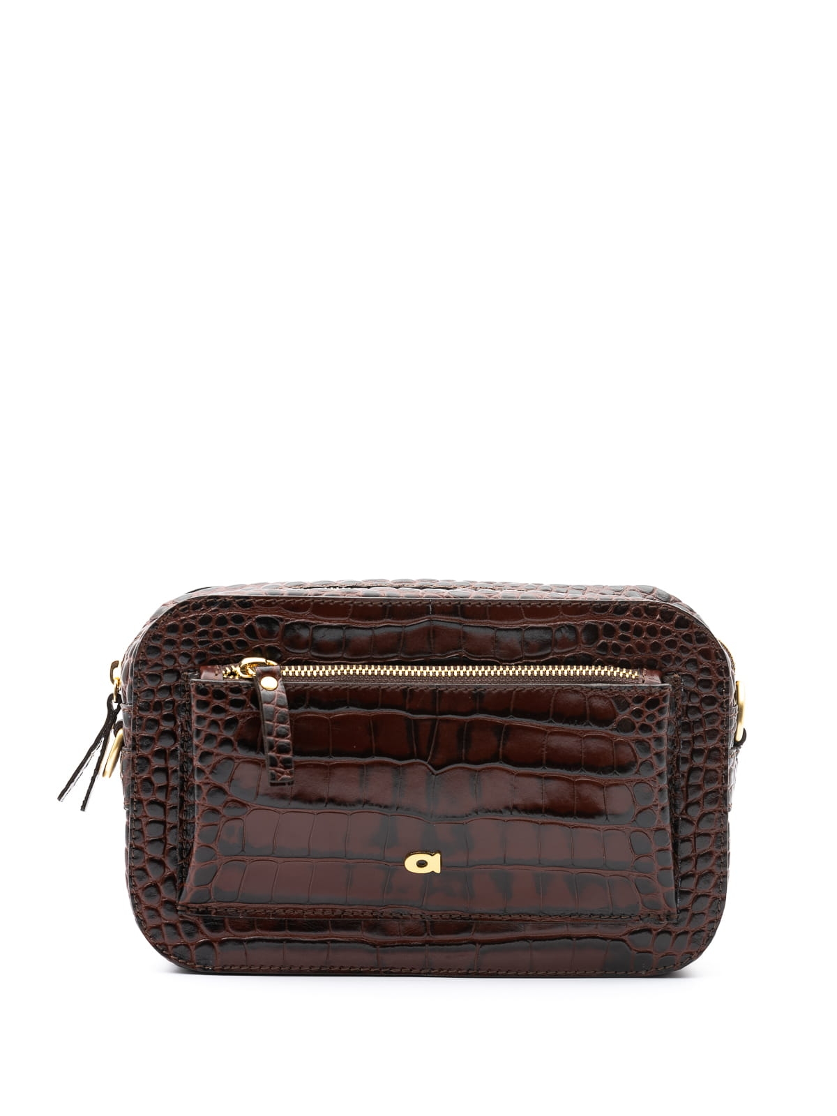 SALLY 1 brązowa skórzana torebka damska listonoszka