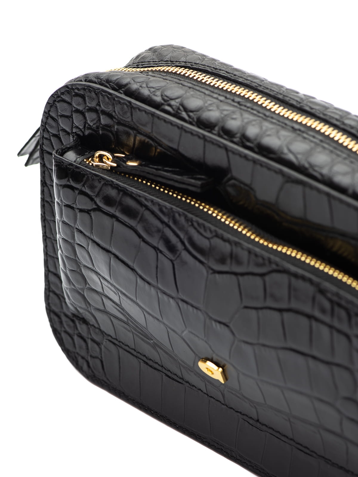 SALLY 1 czarna skórzana torebka damska listonoszka