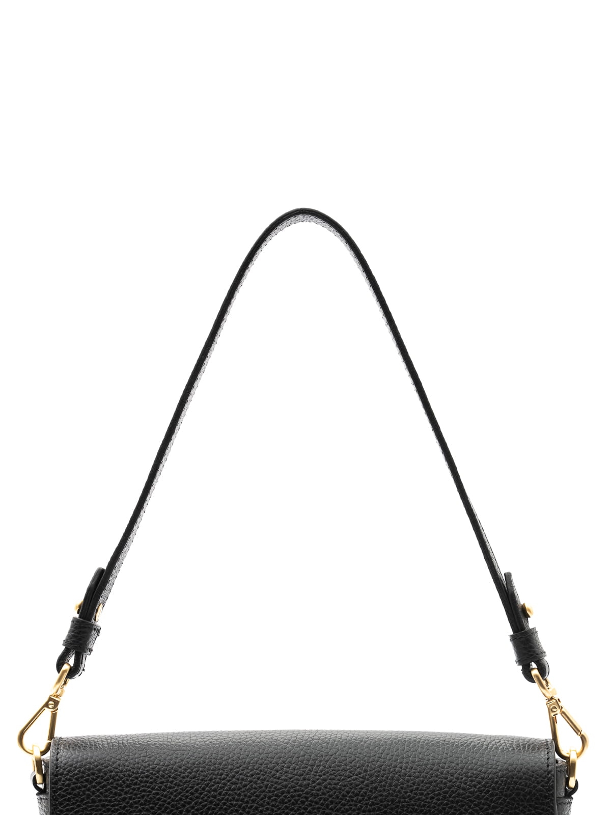 Rączka czarna skórzana do torebki groszek