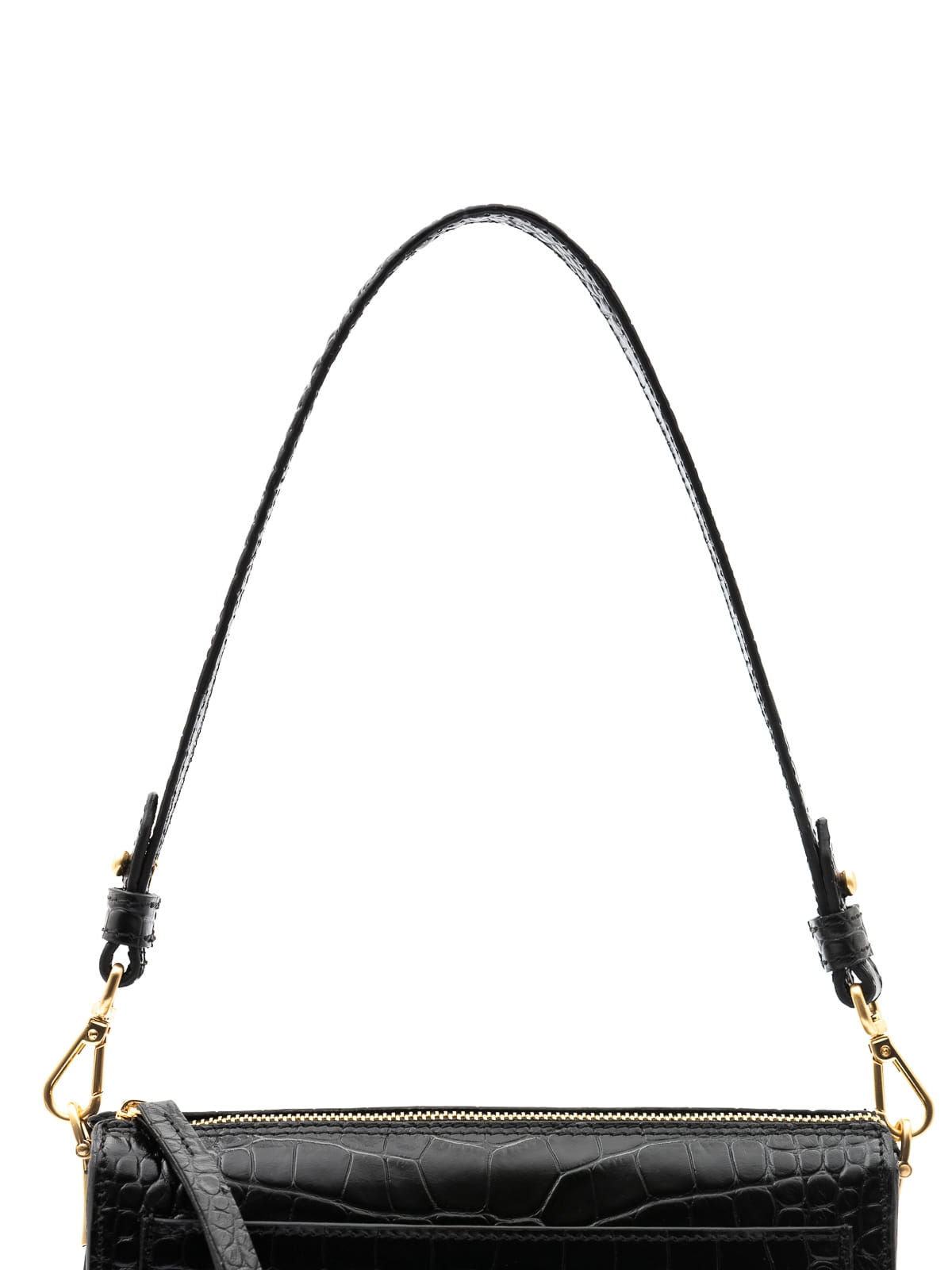 Rączka czarna skórzana do torebki